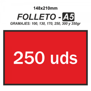 Folleto A5 - 250 unidades